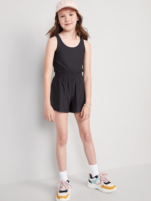 View large product image 1 of 4. Cloud 94 Soft Go-Dry Twist-Back Romper for Girls