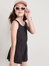 View large product image 3 of 4. Cloud 94 Soft Go-Dry Twist-Back Romper for Girls