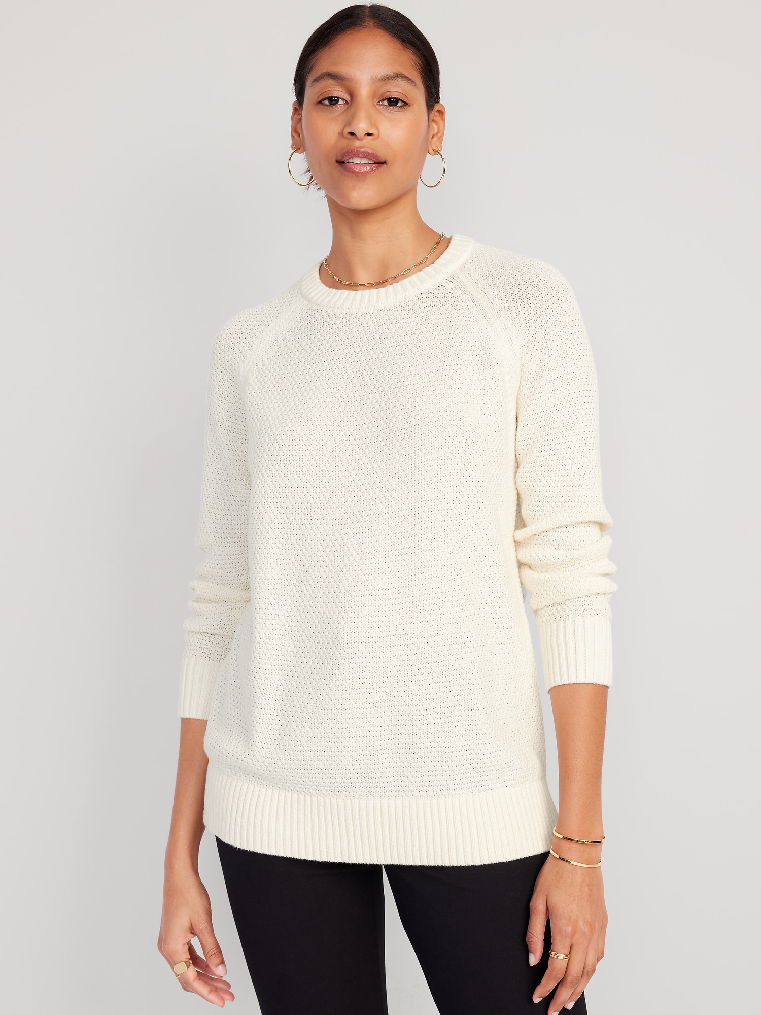 Textured Pullover Tunic Sweater for Women | Old Navy