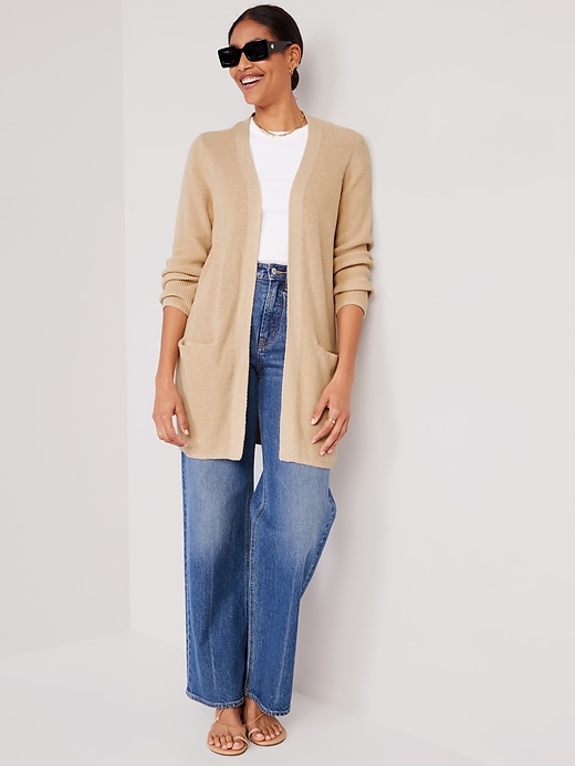 Image number 3 showing, Textured Open-Front Sweater