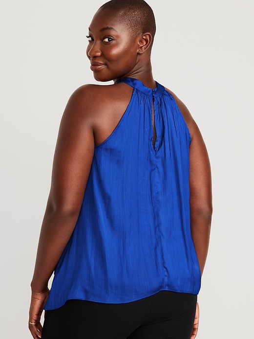 Image number 6 showing, Sleeveless Satin Twist-Front Top
