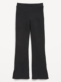 Plush Cozy-Knit Side-Slit Flare Pants for Girls | Old Navy