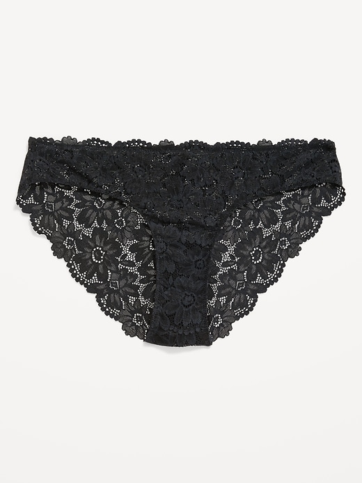 Image number 4 showing, Mid-Rise Lace Bikini Underwear