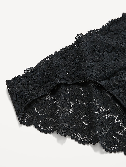 Image number 3 showing, Mid-Rise Lace Bikini Underwear