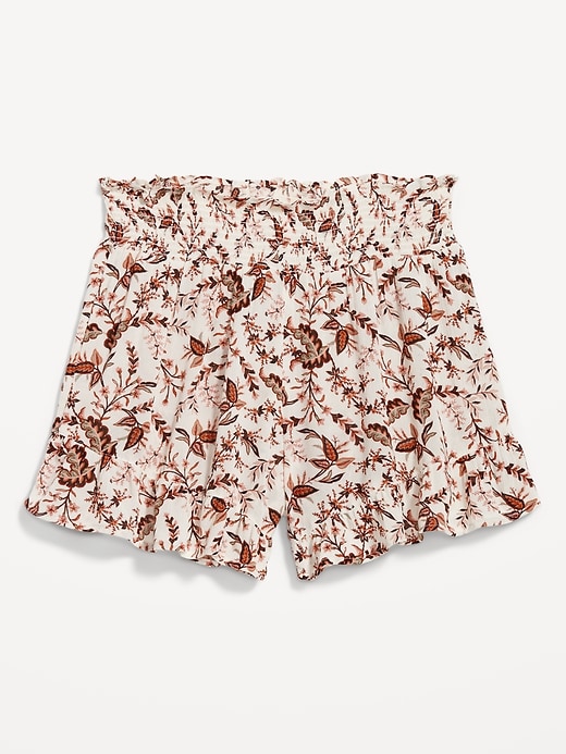 Image number 4 showing, High-Waisted Swim Cover-Up Shorts -- 2.25-inch inseam