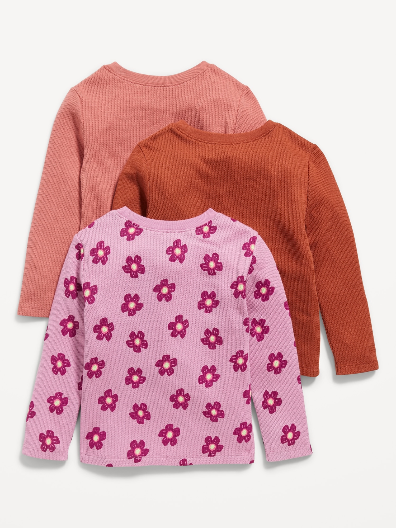 Unisex Long-Sleeve T-Shirt 3-Pack for Toddler