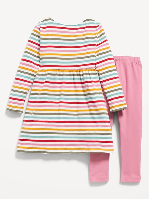 View large product image 2 of 3. Long-Sleeve Dress & Leggings Set for Toddler Girls