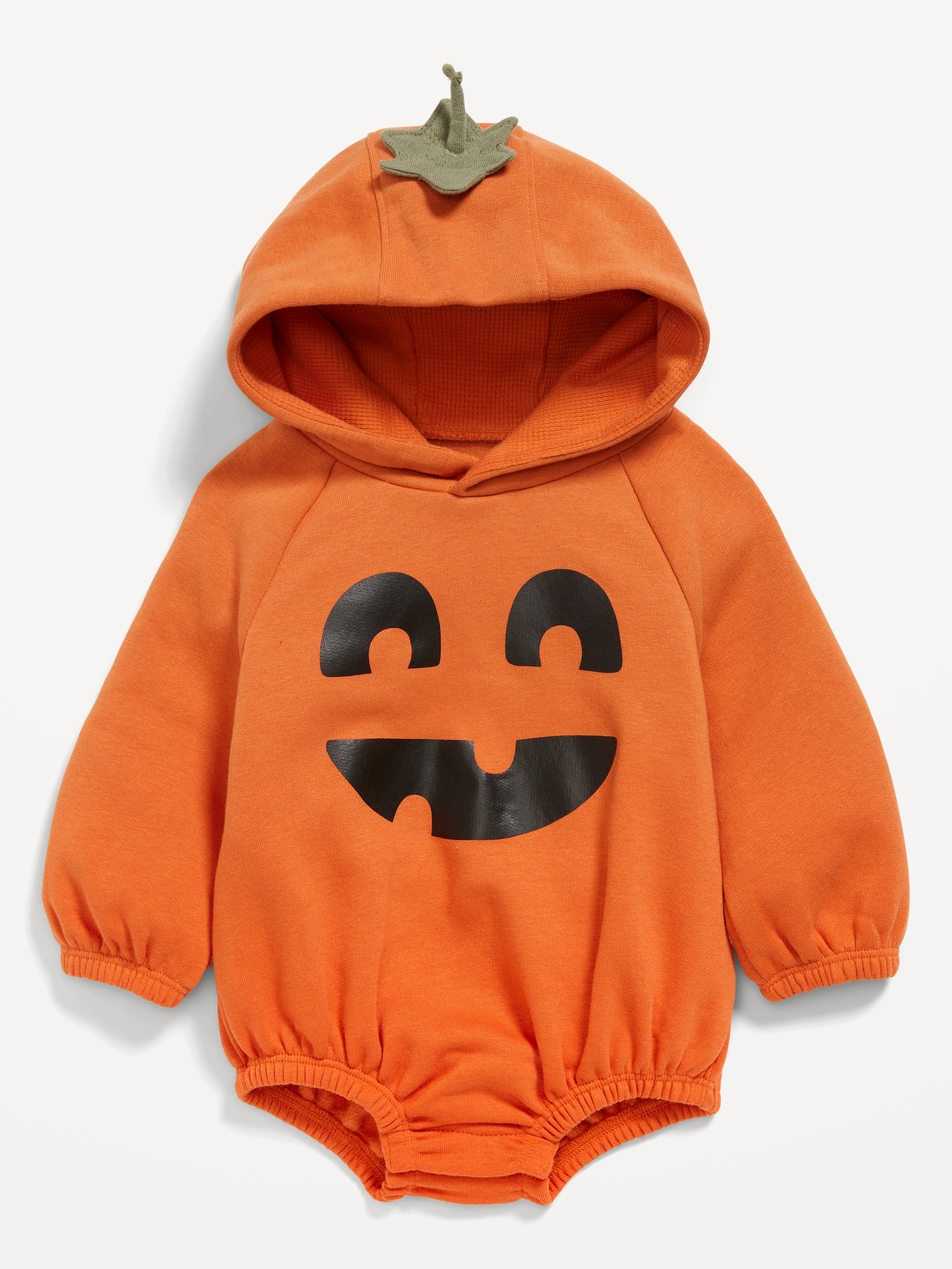 Unisex Pumpkin Costume Hooded One-Piece Romper for Baby | Old Navy