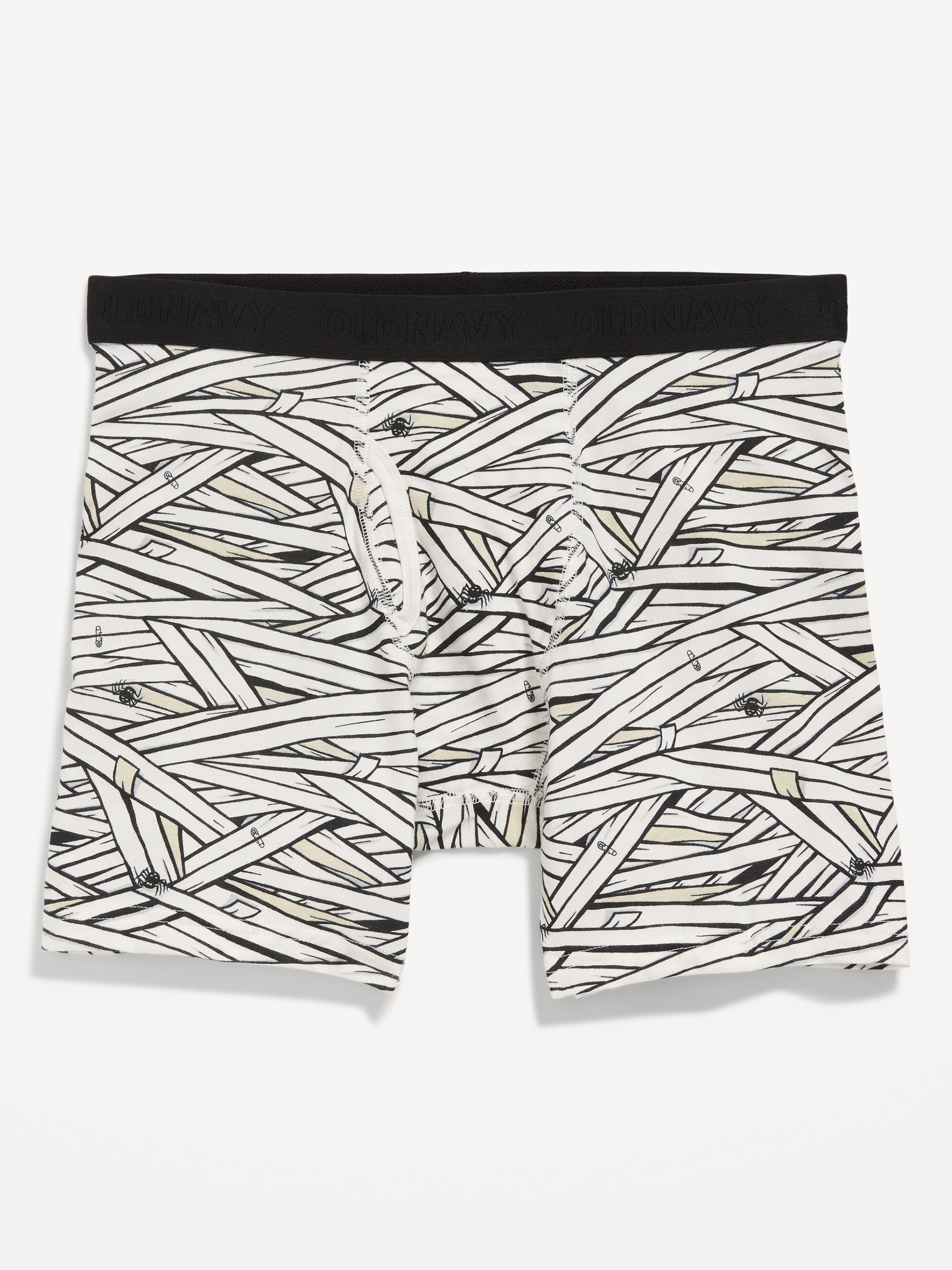 Printed Built-In Flex Boxer-Briefs Underwear for Men -- 6.25-inch ...