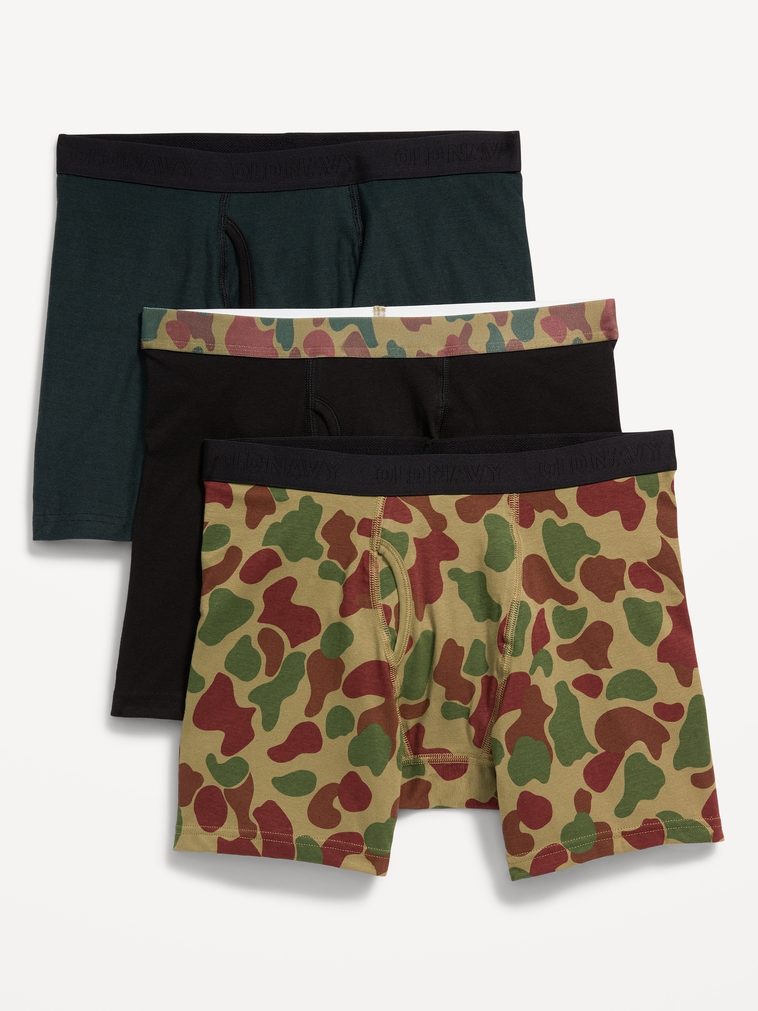 Built-In Flex Boxer-Brief Underwear 3-Pack for Men -- 6.25-inch inseam | Old Navy