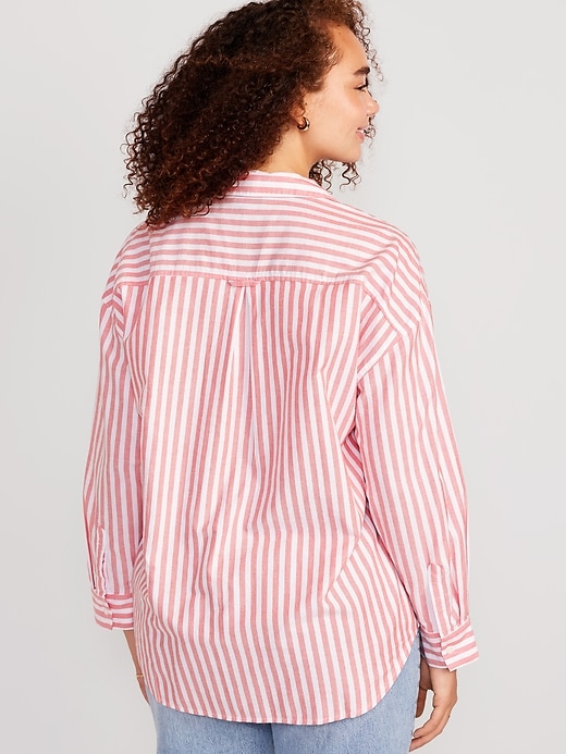 Striped Oxford Boyfriend Shirt for Women | Old Navy