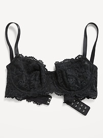 View large product image 4 of 8. Lace Underwire Balconette Bra