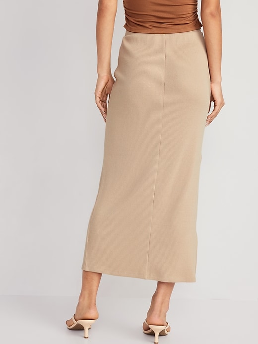 Image number 2 showing, Pull-On Rib-Knit Maxi Skirt