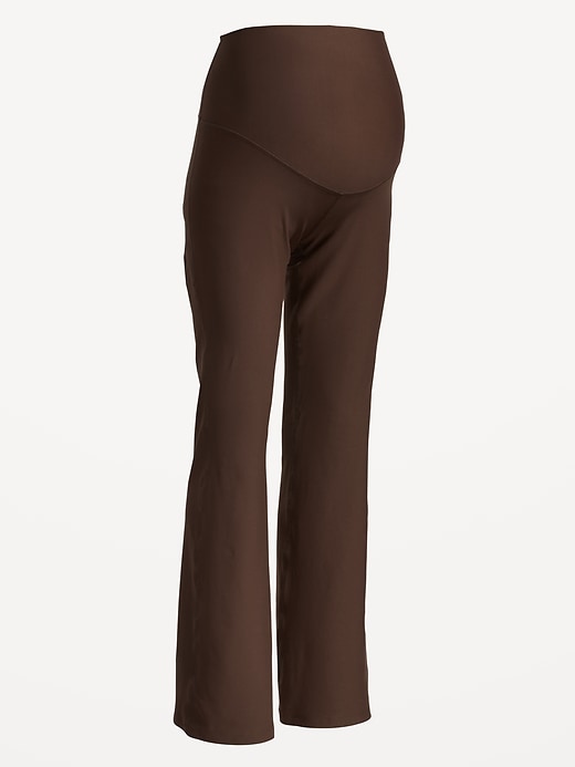Image number 4 showing, Maternity Full Panel PowerSoft Flare Leggings