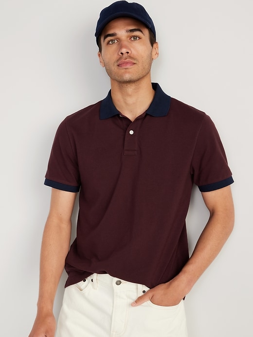 View large product image 1 of 4. Uniform Pique Polo
