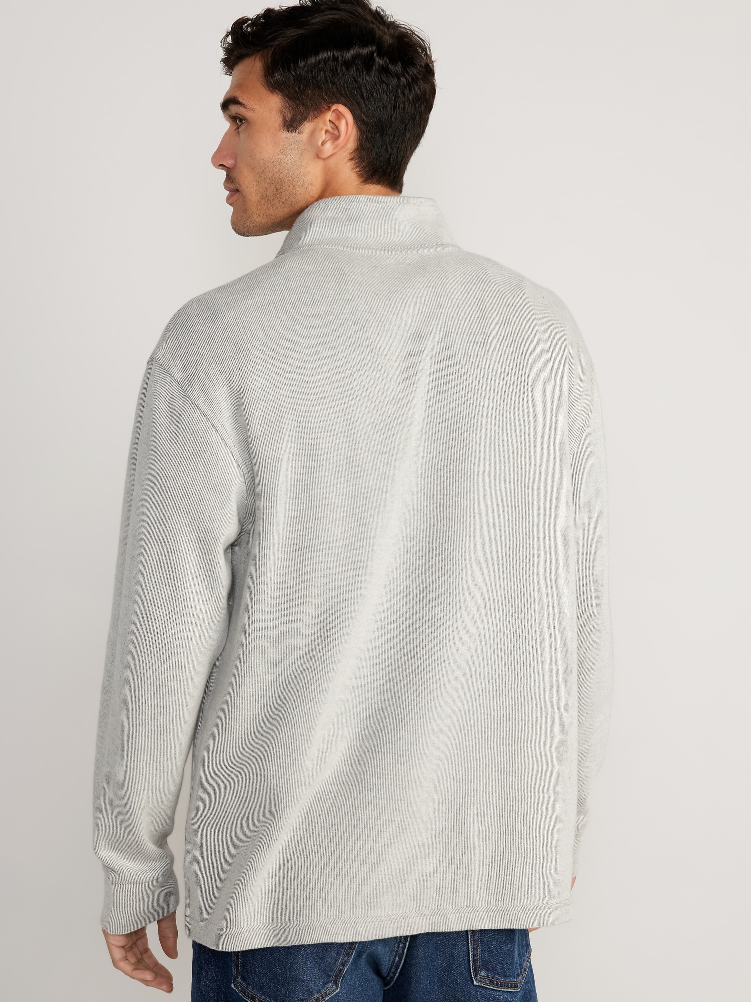 French Rib 1/4-Zip Pullover Sweater for Men | Old Navy