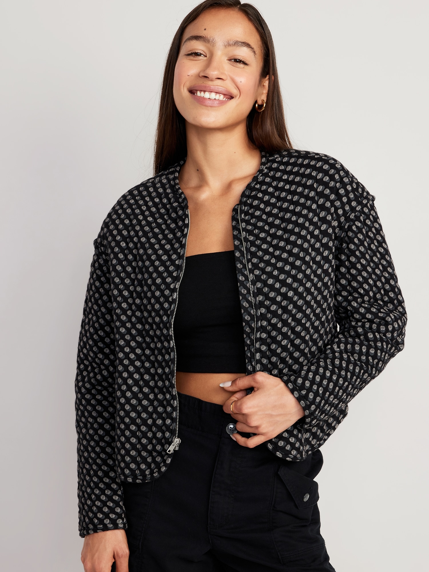 Quilted Bomber Jacket | Old Navy