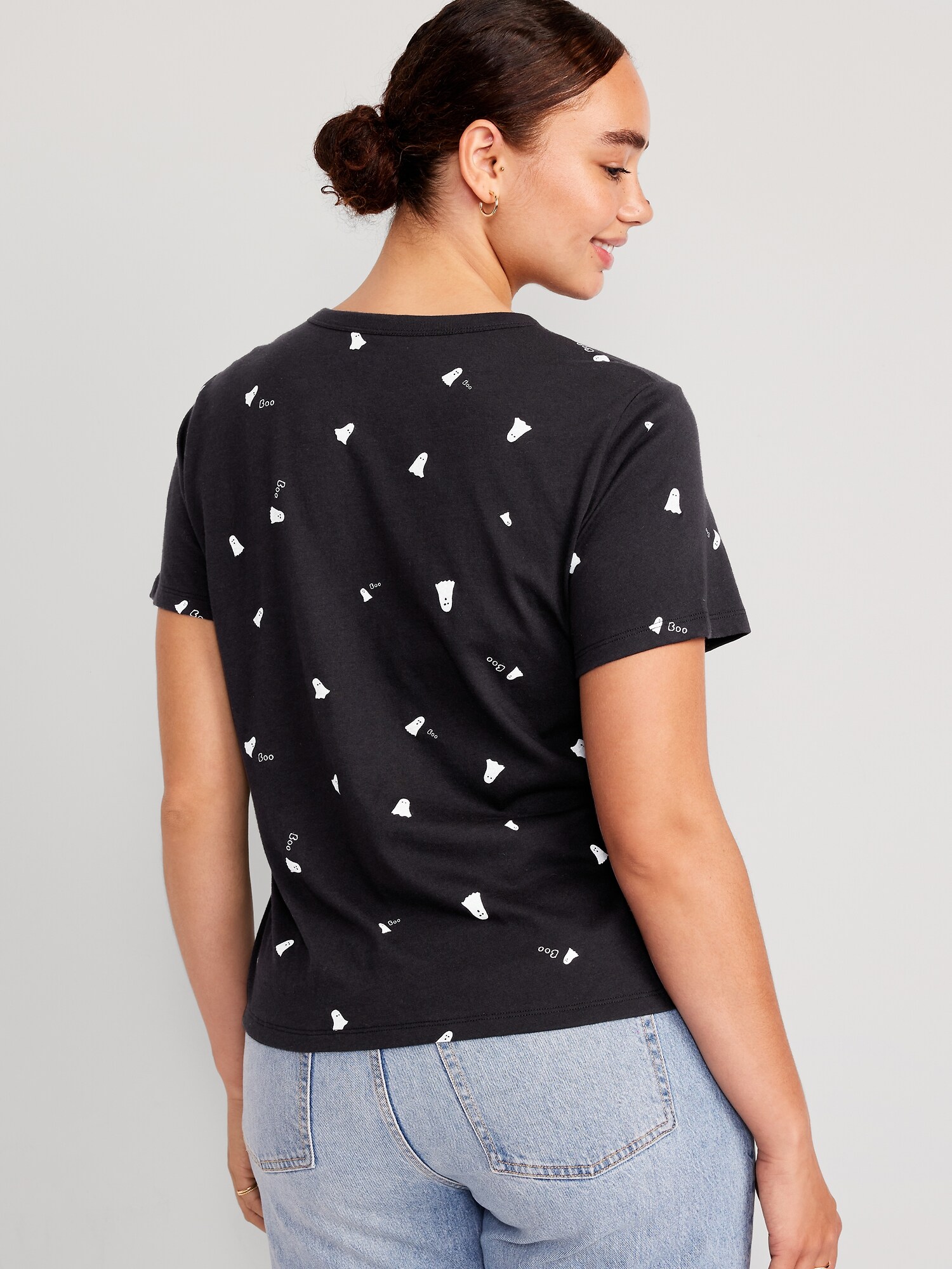EveryWear Printed V-Neck T-Shirt for Women