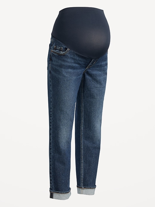Image number 4 showing, Maternity Full Panel Boyfriend Jeans