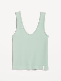 View large product image 4 of 8. Rib-Knit Seamless Tank Top