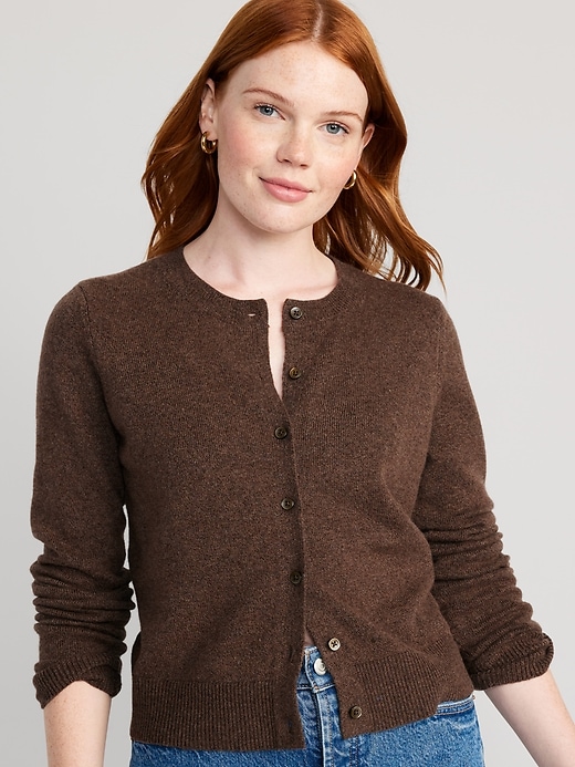 Image number 1 showing, SoSoft Crop Cardigan Sweater