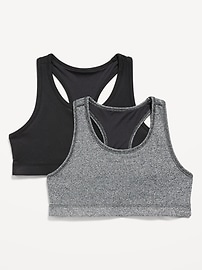 Old Navy PowerPress Mesh-Trim Racerback Sports Bra for Girls