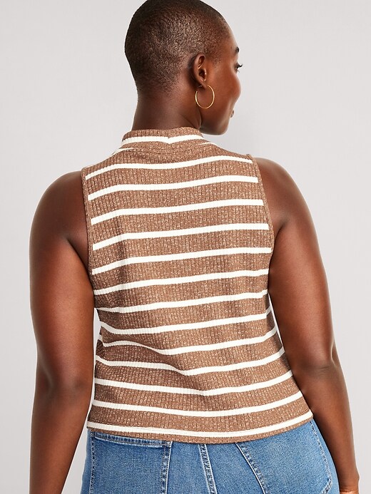 Image number 6 showing, Fitted Sleeveless Mock-Neck Top