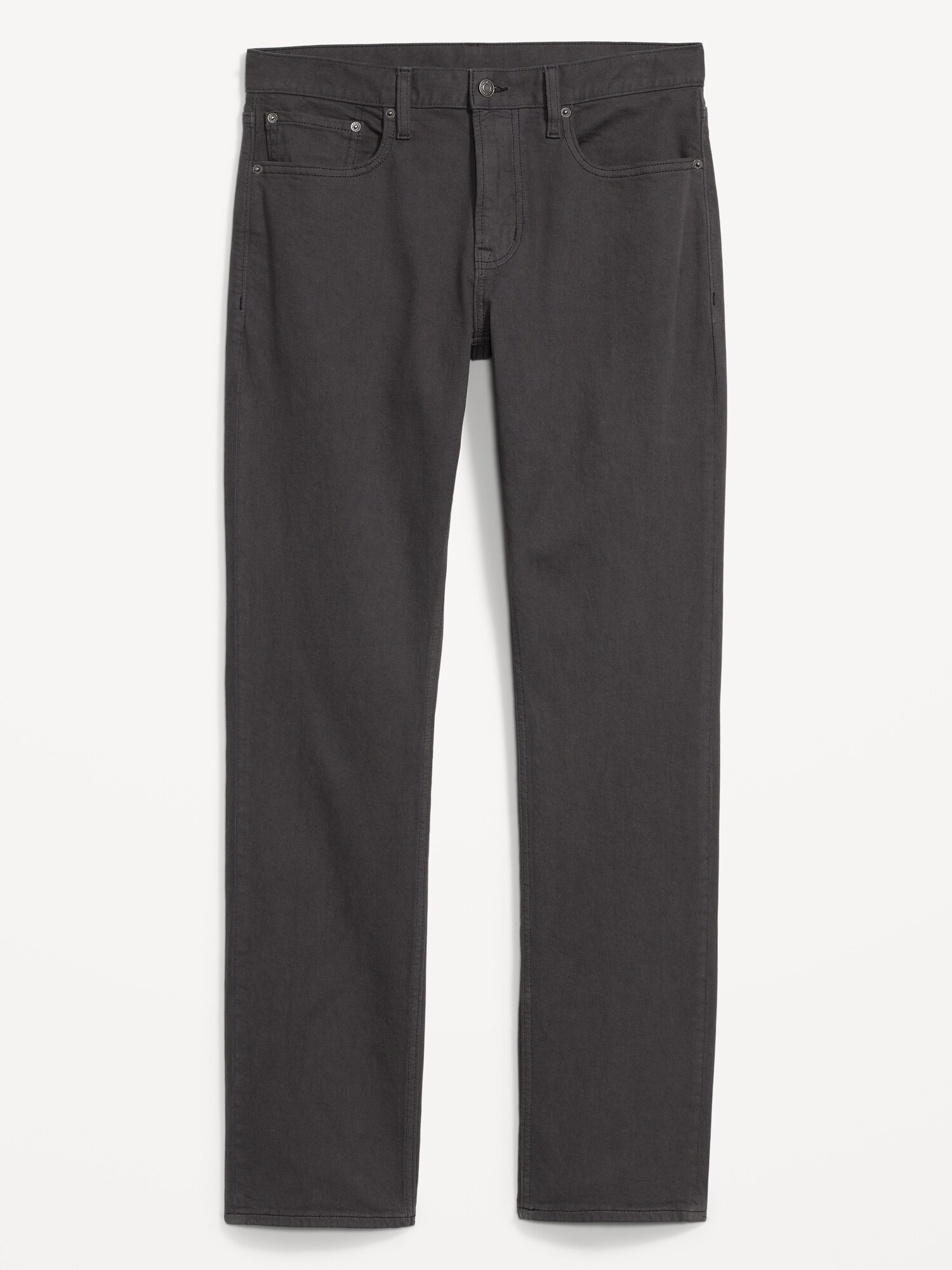 Мужские брюки Old Navy Straight Five-Pocket, цвет: Тёмный серый — фото 4