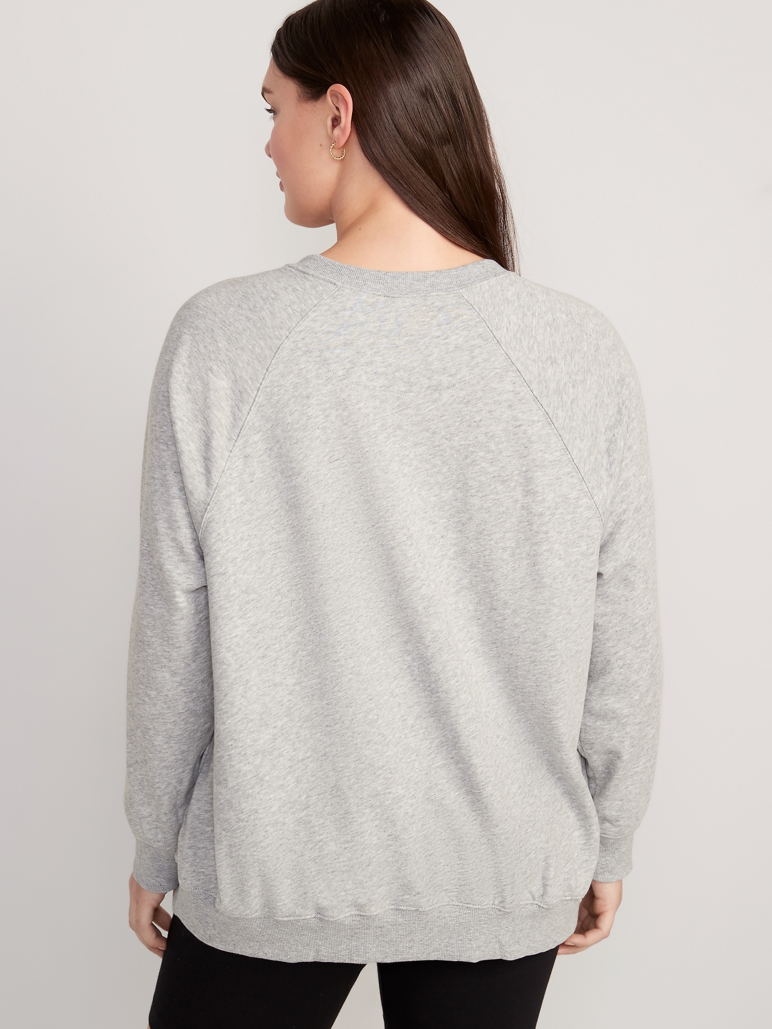 Oversized French Terry Tunic Old | Women Sweatshirt Navy for