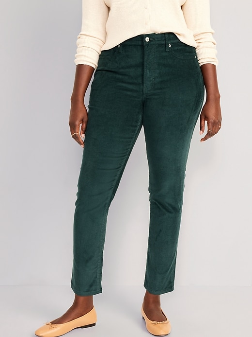 Image number 5 showing, High-Waisted OG Straight Corduroy Ankle Pants