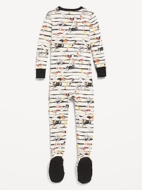 View large product image 3 of 4. Matching Unisex 2-Way-Zip Snug-Fit Pajama One-Piece for Toddler & Baby