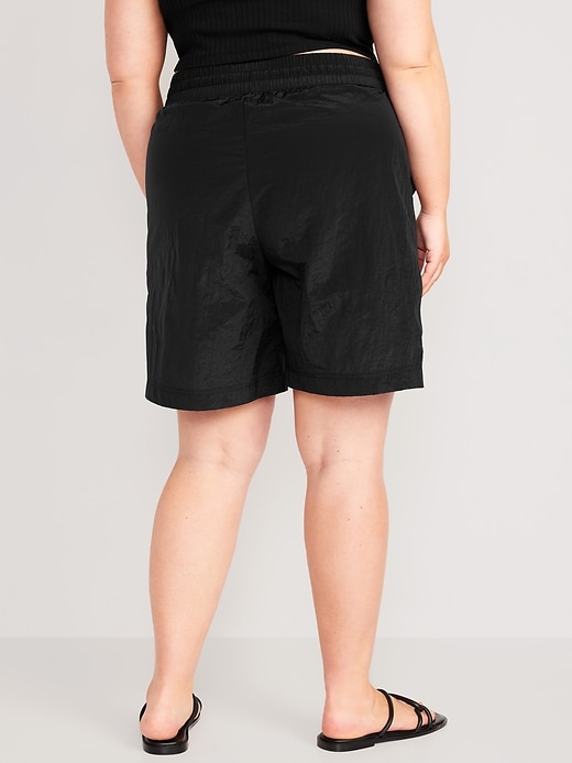 Image number 8 showing, High-Waisted Bermuda Shorts -- 11-inch inseam