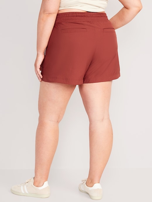 Image number 8 showing, High-Waisted StretchTech Shorts -- 4-inch inseam
