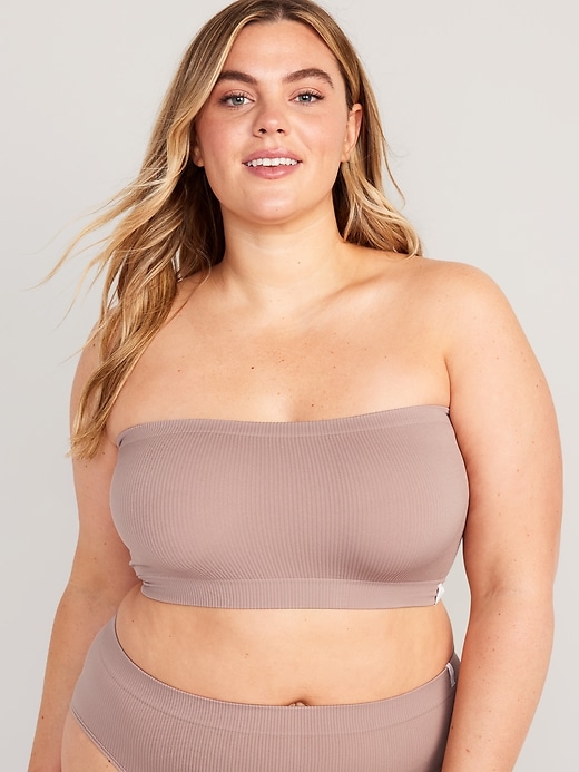 Image number 7 showing, Rib-Knit Seamless Bandeau Bralette