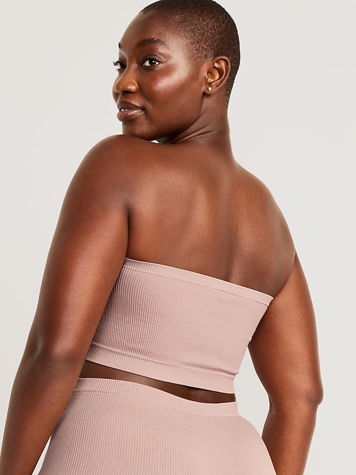 Image number 6 showing, Rib-Knit Seamless Bandeau Bralette