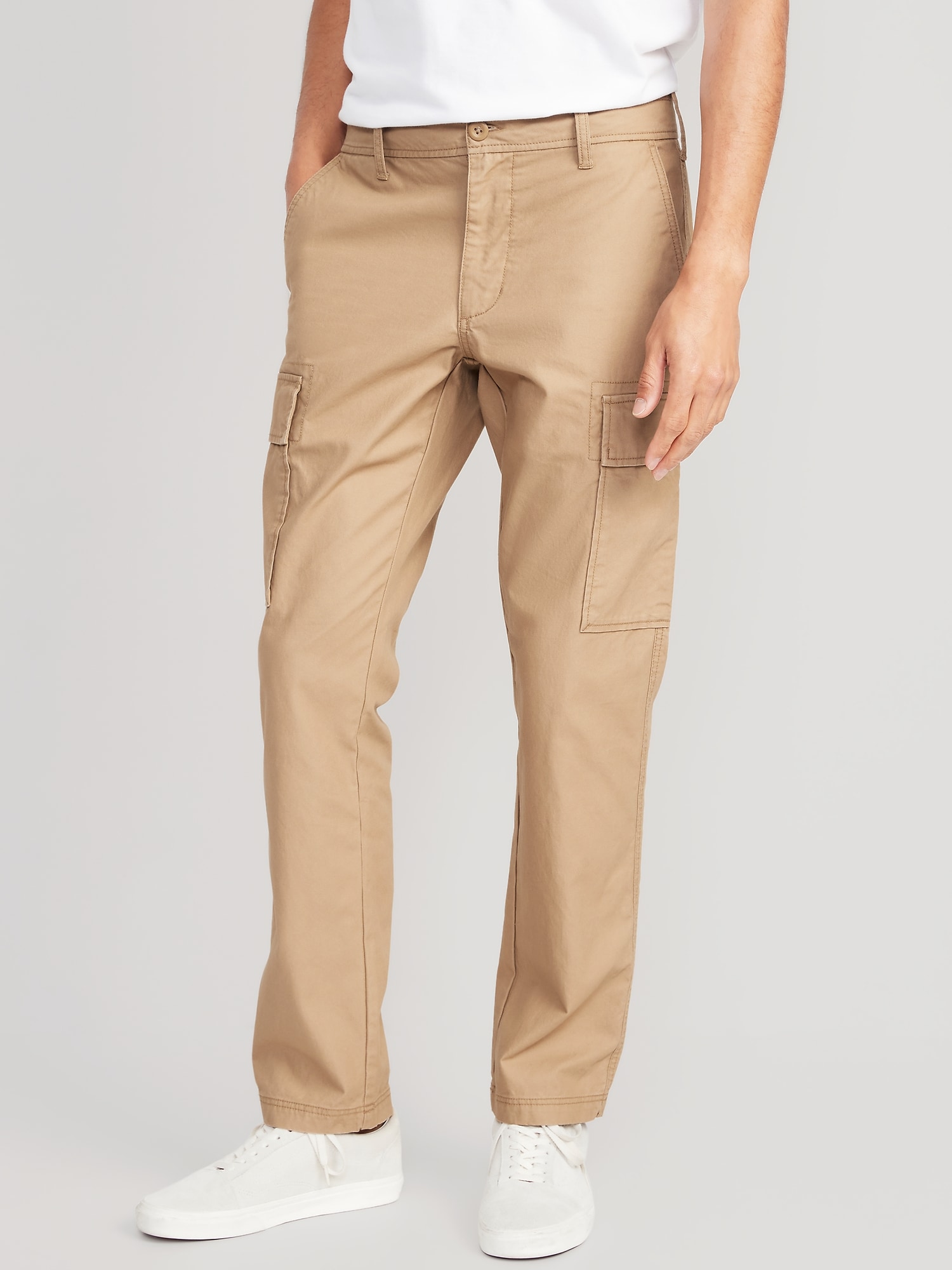 Stretch Twill Slim-Fit Cargo Pants for Tall Men in Russet Brown 30 / 36 / Russet Brown