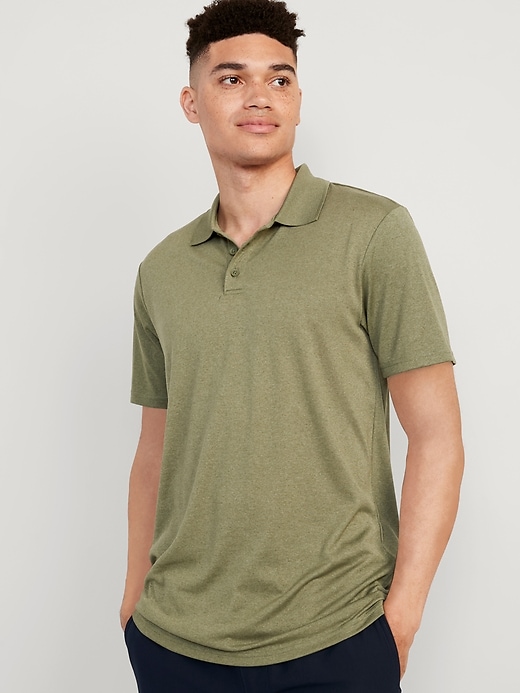 Stretch Performance Knit Wicking Recycled Polyester - Olive