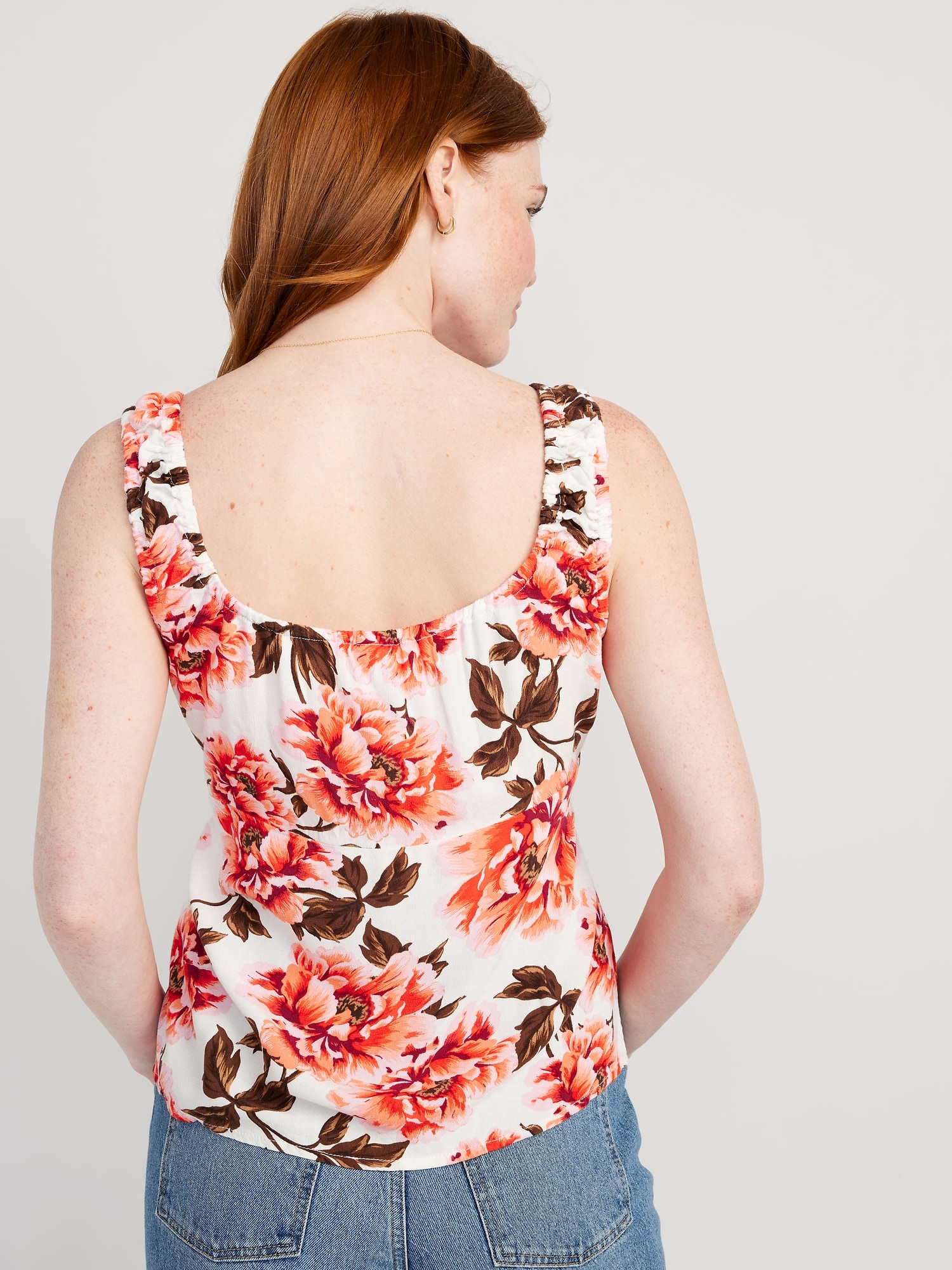 Sleeveless Tie-Front Crepe Top | Old Navy