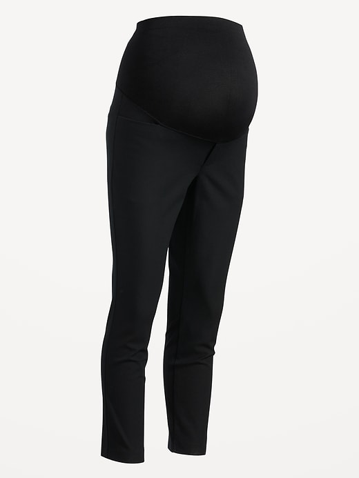 Image number 8 showing, Maternity Full-Panel Pixie Ankle Pants