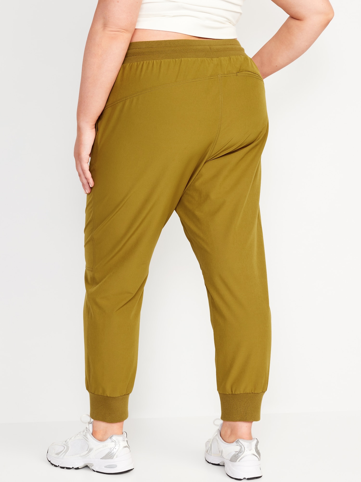 High-Waisted All-Seasons StretchTech Water-Repellent Jogger Pants for Women