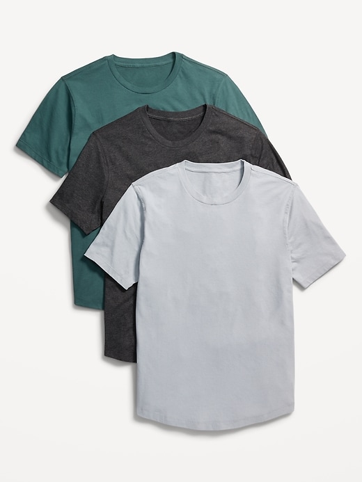 Soft-Washed Curved-Hem T-Shirt 3-Pack | Old Navy