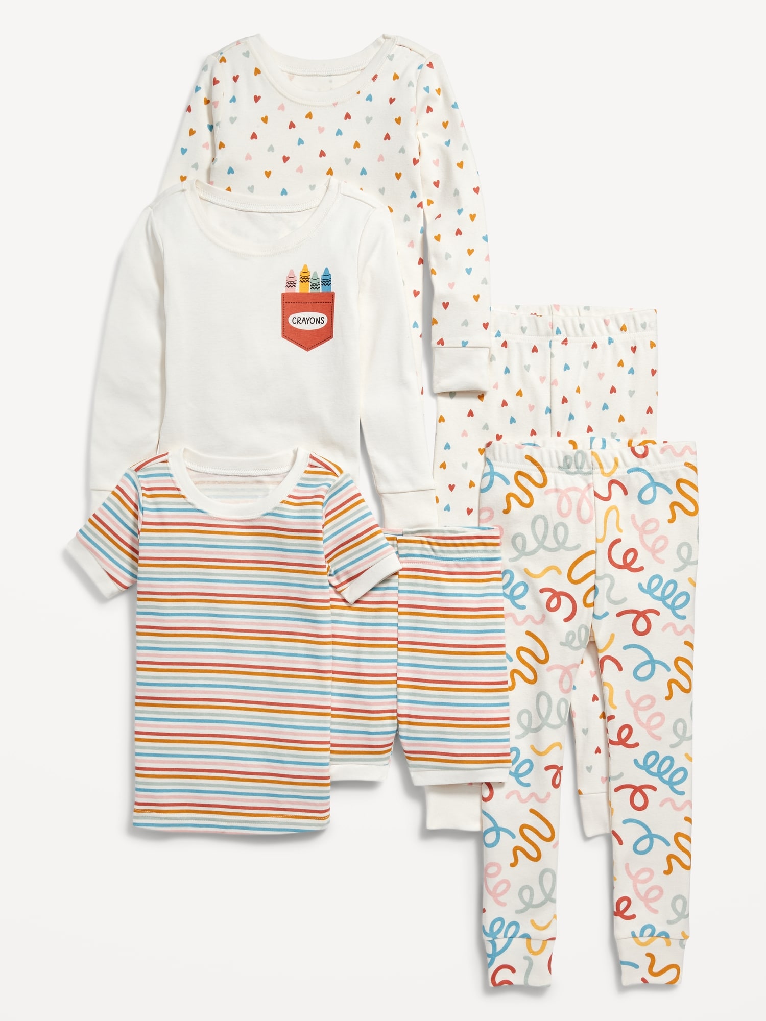 Unisex 6-Piece Pajama Set for Toddler & Baby | Old Navy