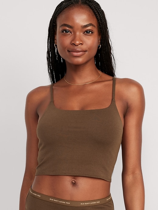 View large product image 1 of 7. Scoop-Neck Brami Top