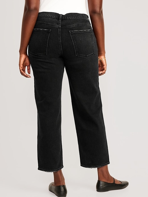 Image number 6 showing, Mid-Rise Boyfriend Loose Jeans