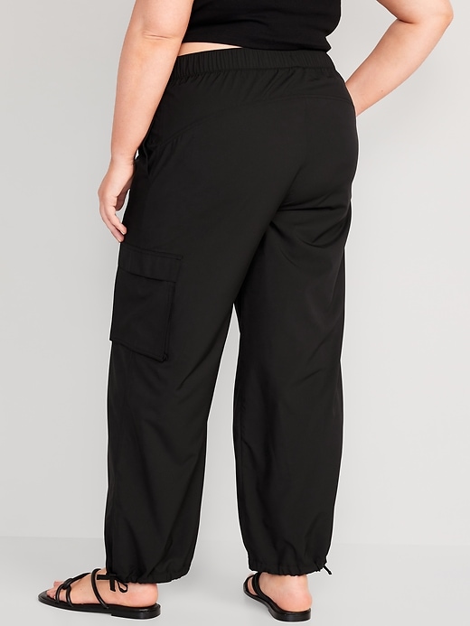 Image number 8 showing, High-Waisted StretchTech Wide-Leg Cargo Pants