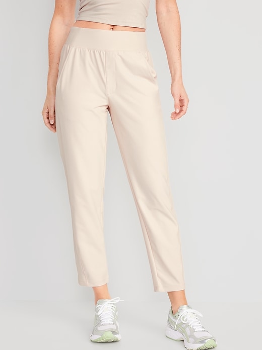 Image number 1 showing, High-Waisted PowerSoft Combination Taper Pants
