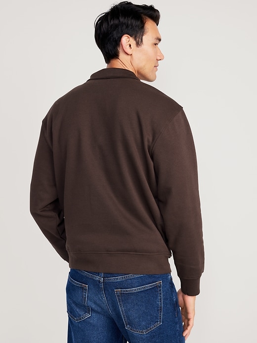 Image number 2 showing, Oversized Quarter Zip Mock-Neck Sweatshirt
