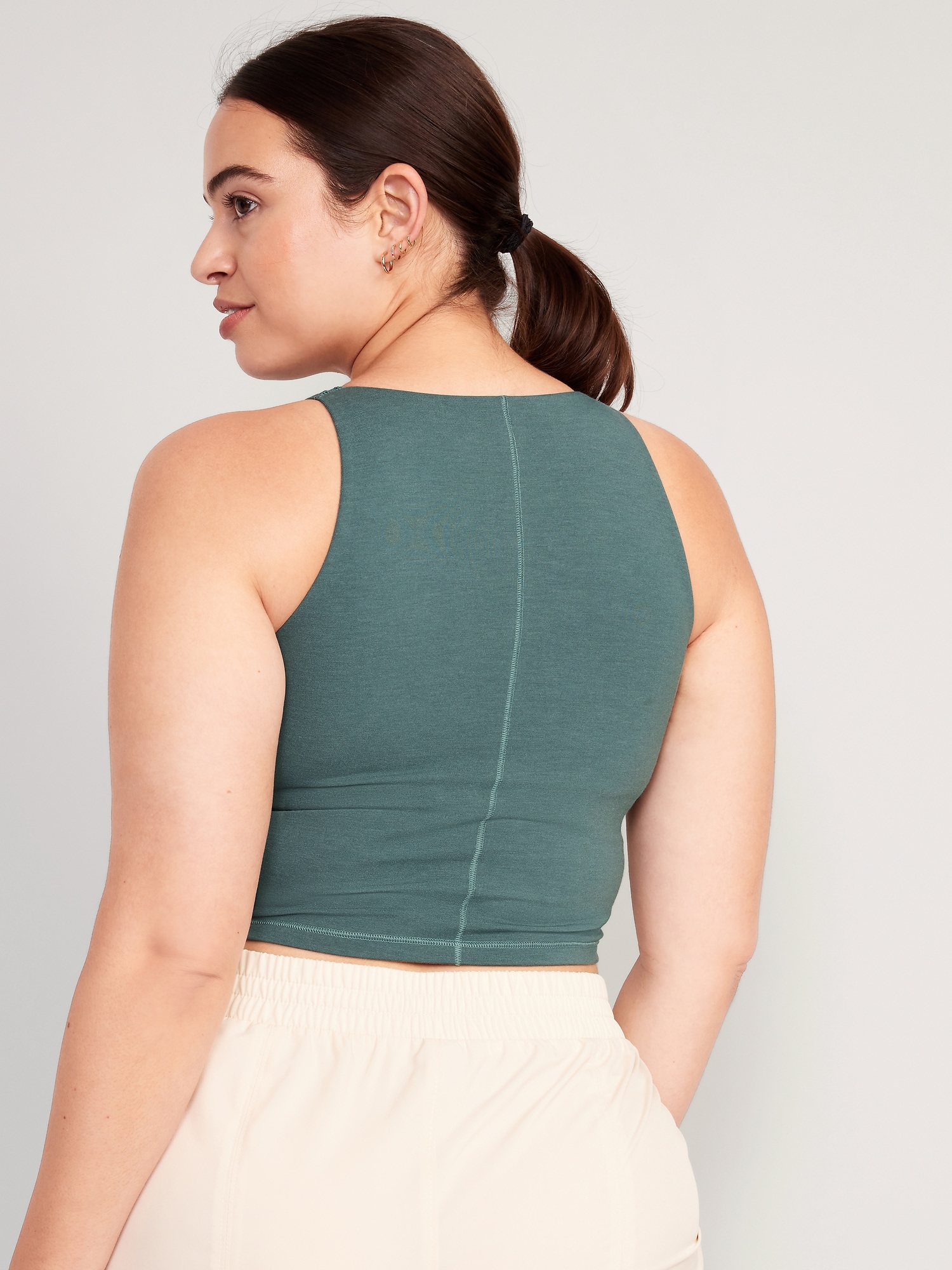 Light Support PowerChill Longline Sports Bra for Women Old Navy