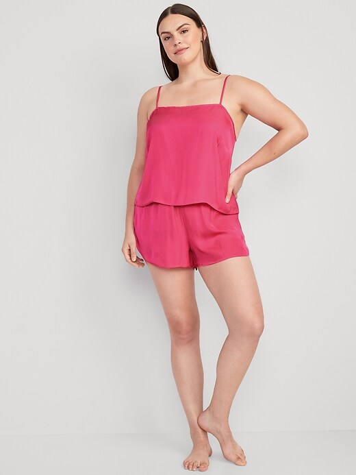 Image number 5 showing, Satin Lounge Tank Top and Shorts Set