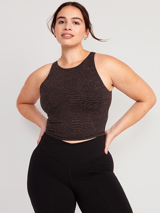 Light Support PowerChill Longline Sports Bra Tank for Women Old Navy